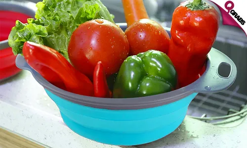 Set of 2 Collapsible Colanders!